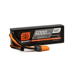 5000mAh 2S 7.4V 50C Smart LiPo Hardcase; IC5