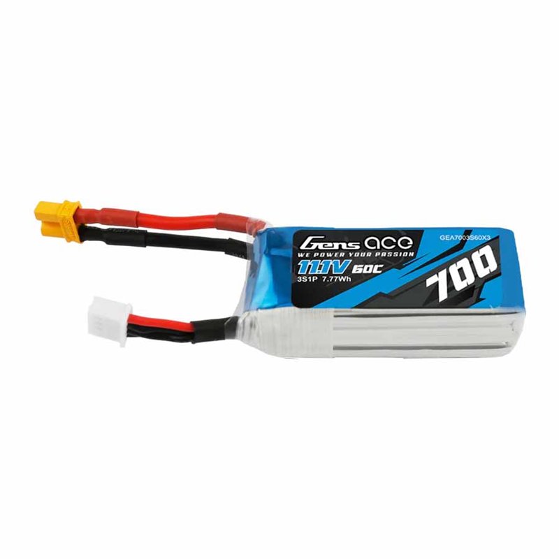 GensAce Mini G-Tech LiPo 3S 11.1V-700-60C (XT30) 58x22.5x23mm 55g