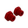 Aluminum Wheel Hex 17mm Red (2)
