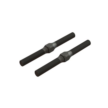 Steel Turnbuckle M4x48mm Black (2)