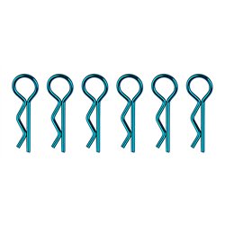 Body Clips metallic blue short
