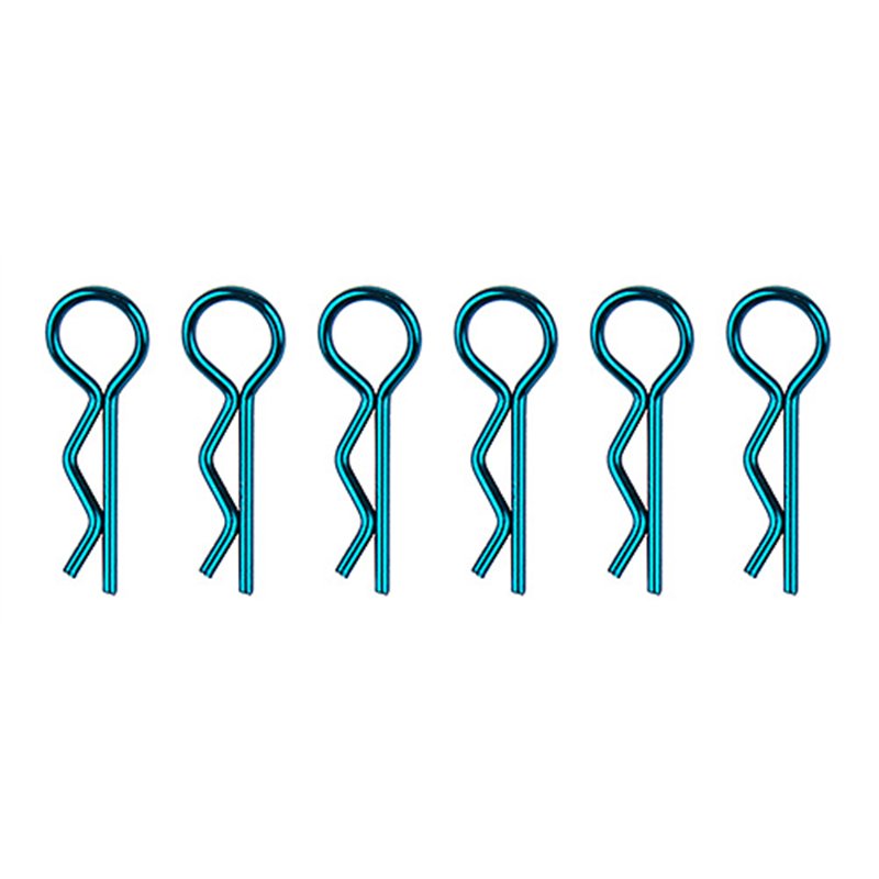 Body Clips metallic blue short
