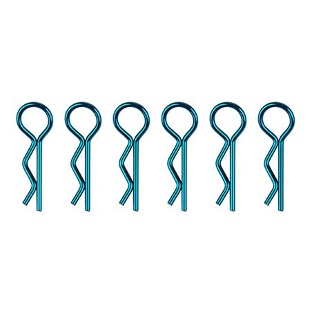Body Clips metallic blue short