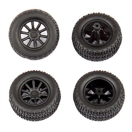 SC28 Front and Rear Wheels and Tiresmounted