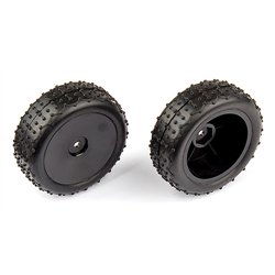 Front Narrow Mini Pin Tires mounted
