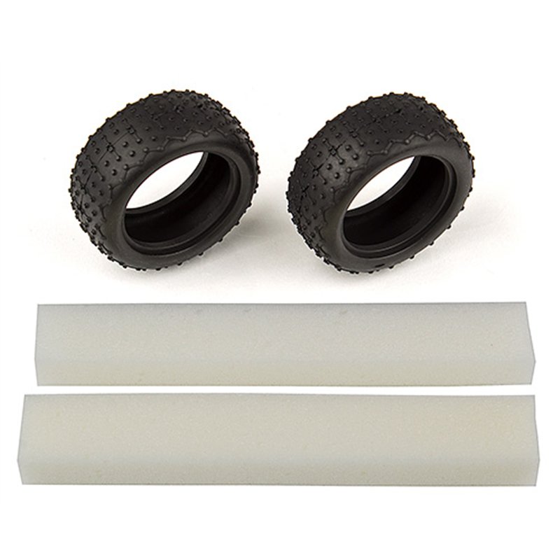 Wide Mini Pin Tires with inserts