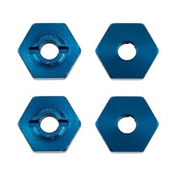 FT 1:14 Wheel Hexes blue aluminum