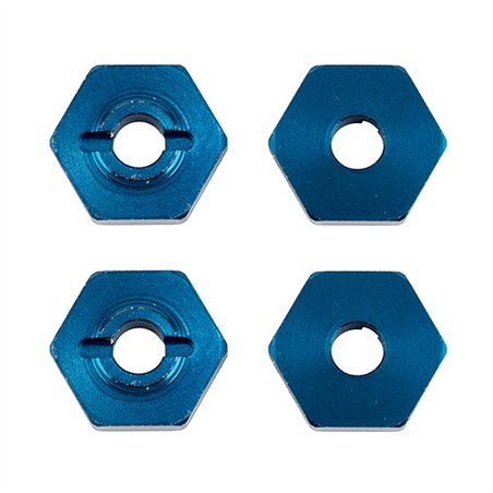 FT 1:14 Wheel Hexes blue aluminum