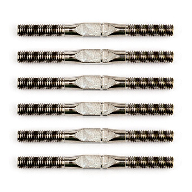 FT 1:14 Titanium Turnbuckle Set silver 35 mm/1.37 in