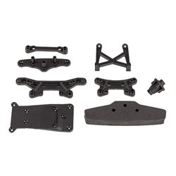 Reflex 14R Shock TowersBumperand Skid Plate Set