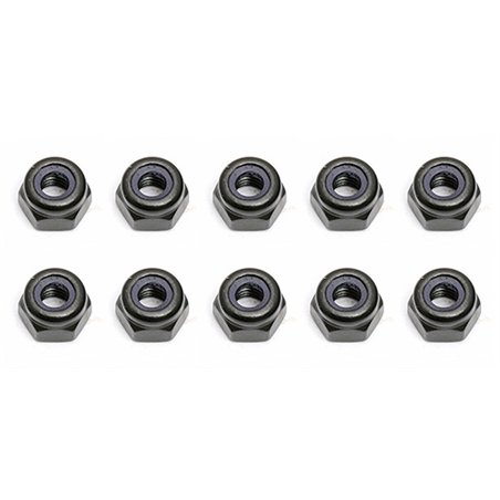 Locknuts M3 black steel