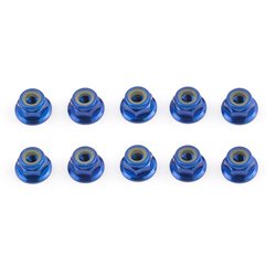 FT Locknuts M4 flanged blue aluminum