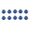 FT Locknuts M4 flanged blue aluminum