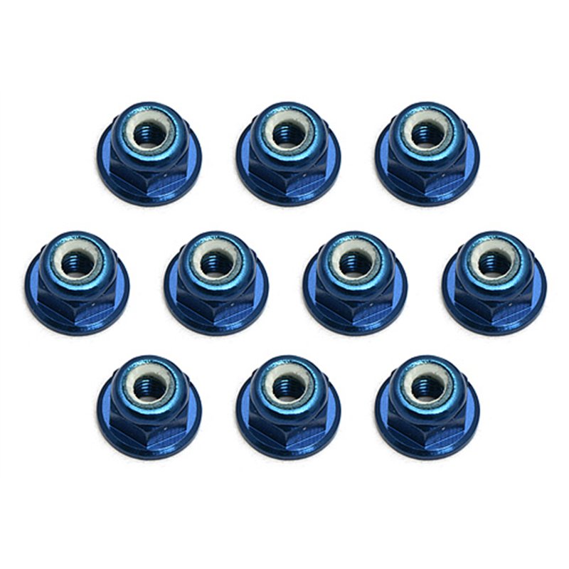 FT Locknuts M3 flanged blue aluminum