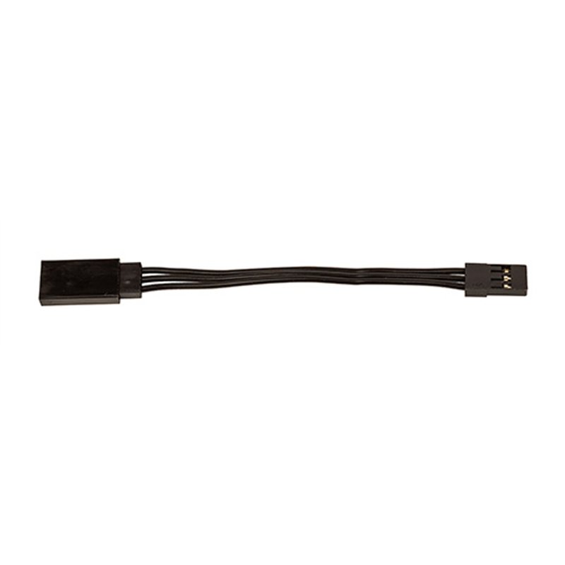 75mm Servo Wire Extension black (2.95 in)