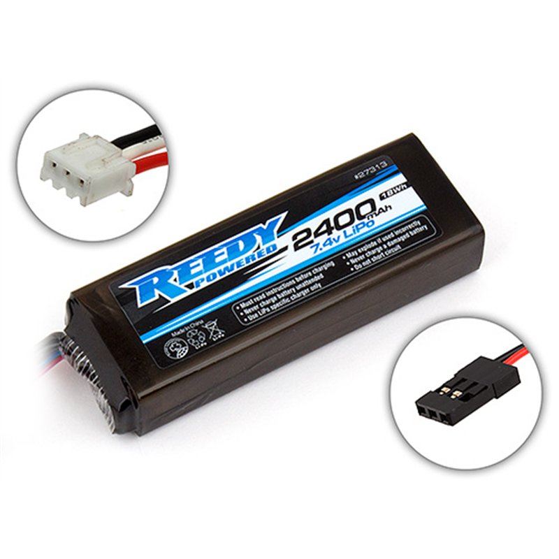 Reedy LiPo Pro 2400mAh 7.4V TX/RX Battery flat