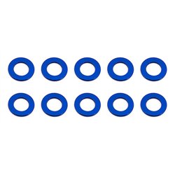 Ballstud Washers 5.5x3.0x0.5 mm blue aluminum