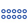 Ballstud Washers 5.5x3.0x0.5 mm blue aluminum
