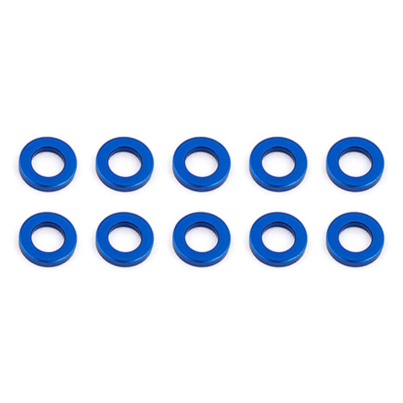 Ballstud Washers 5.5x3.0x1.0 mm blue aluminum