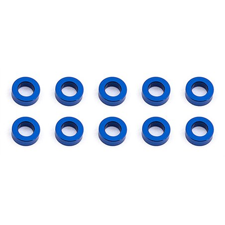 Ballstud Washers 5.5x3.0x2.0 mm blue aluminum