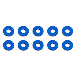 Bulkhead Washers 7.8x3.0x1.0 mm blue aluminum