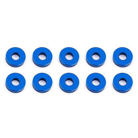 Bulkhead Washers 7.8x2.0 mm blue aluminum