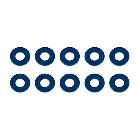 Washers 7.8x3.5x0.5mm blue aluminum