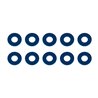 Washers 7.8x3.5x0.5mm blue aluminum