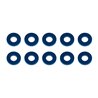 Washers 7.8x3.5x1.0mm blue aluminum
