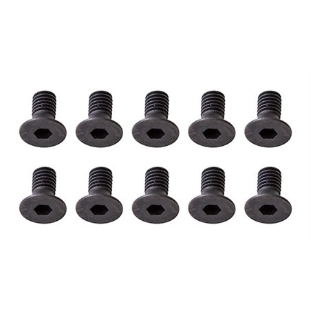 skruv M2.5 x 8mm FHCS, 2mm hex