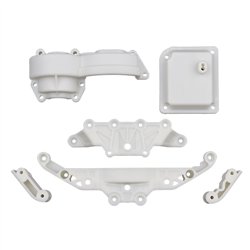 RC10 4x4 Rally Top PlatesGearboxReceiver Box TopNatural