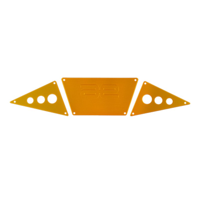 ENDURO RC10 TT Aluminum Bumper Skid PlatesGold