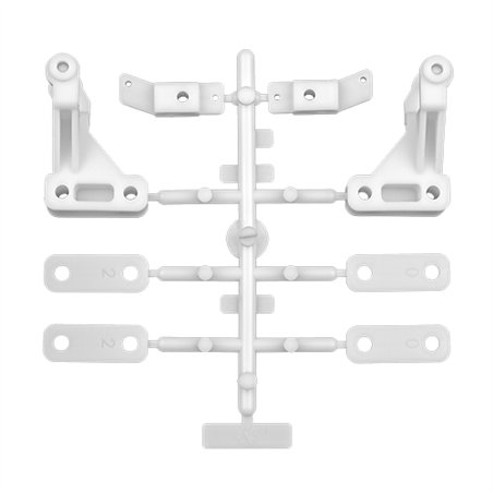 RC12L Suspension Arm & Steering Block Set