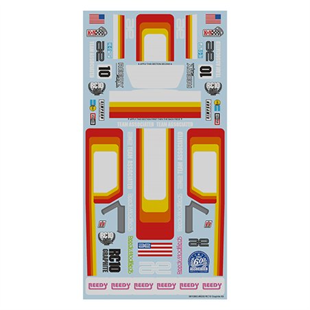 RC10 Graphite Kit Decal Sheet