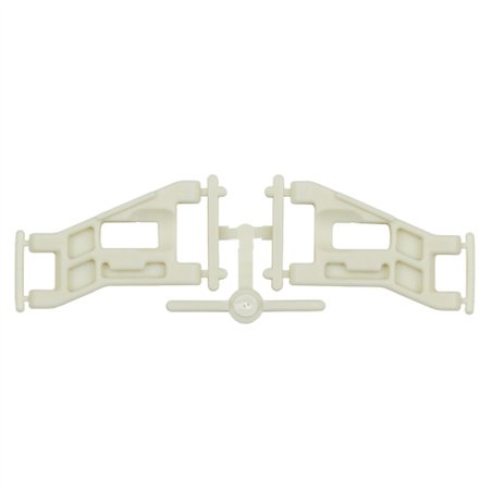 RC10 Front Wide Suspension Arms White