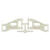 RC10 Front Wide Suspension Arms White