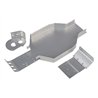 RC10CC Chassis, Nose Plate, Motor Mount, silver