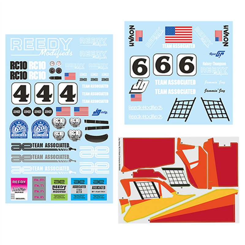 RC10 Jay Halsey WC Decal Sheet