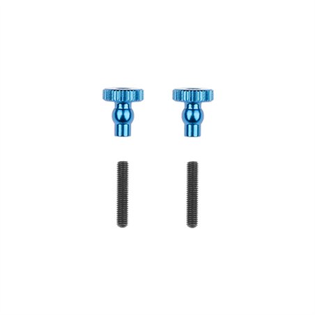RC10 4WD TEAM Car Aluminum Chassis Stiffener Thumb ScrewsBlue