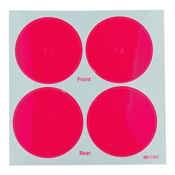 RC10 '91 Stealth Car Pink Wheel Dot Decals