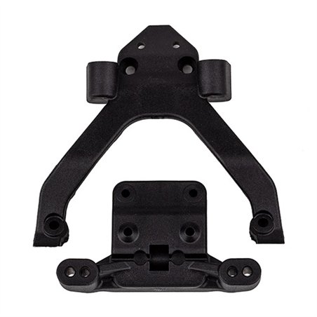 RC10B6.4 Front Top Plate and Ballstud Mount angled