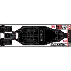 RC10SC6.4 FT Chassis Protective Sheet printed