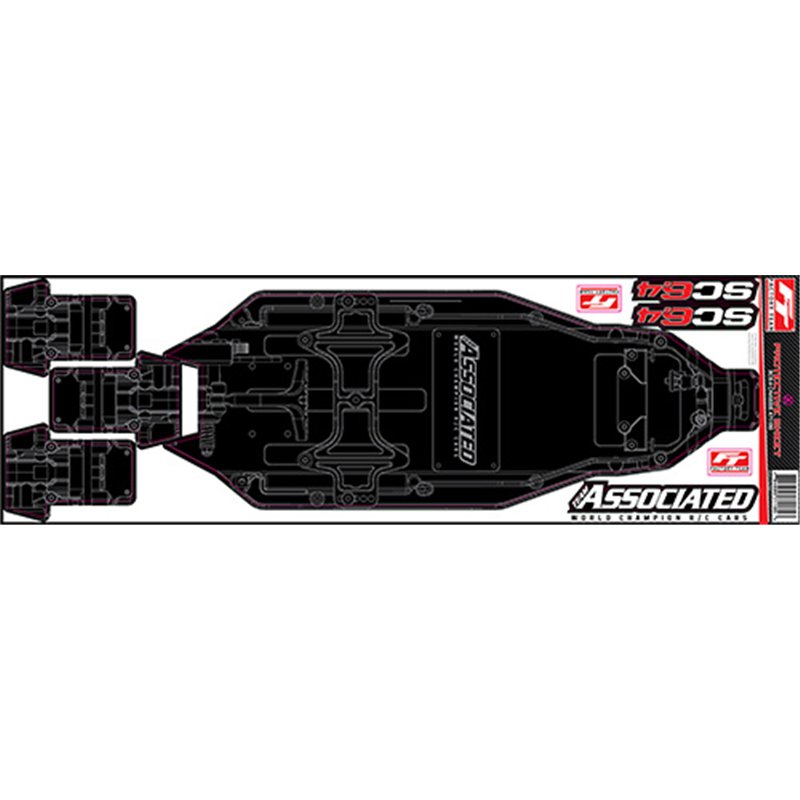 RC10SC6.4 FT Chassis Protective Sheet printed