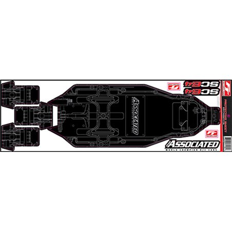 RC10SC6.4 FT Chassis Protective Sheet printed