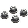 AR708008 Flanged Nyloc Locknut 4mm Silver (4)