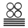 DC10 FT Adjustable Wheel Rims, black