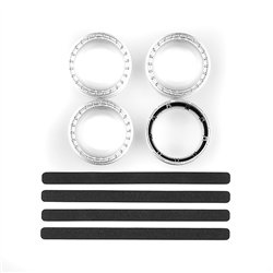 DC10 FT Adjustable Wheel Rims, silver