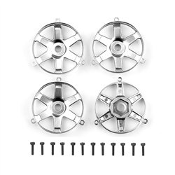 DC10 FT Adjustable Wheel Face Plates, silver