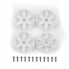 DC10 FT Adjustable Wheel Face Plateswhite