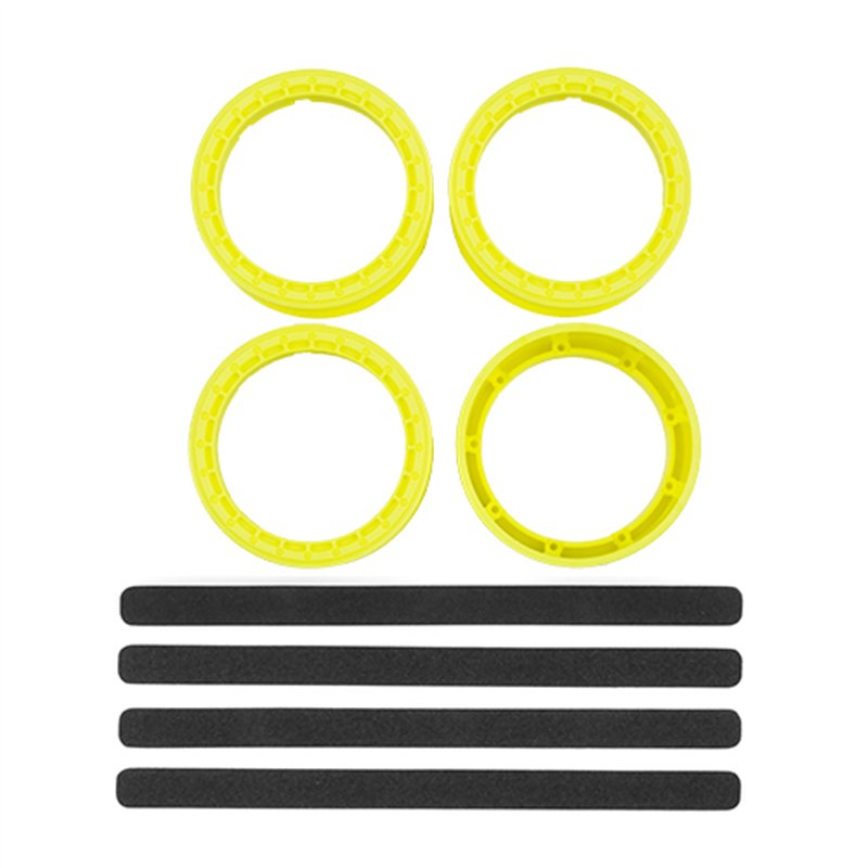 DC10 FT ADJUSTABLE WHEEL RIM, FLUORESCENT YELLOW (QTY. 4)